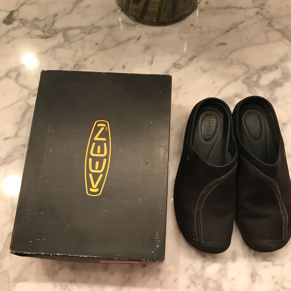Black Keen Clogs